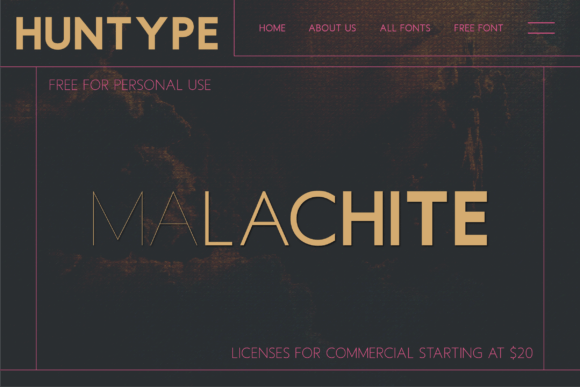 Malachite Font PNG with transparent background - Preview 1