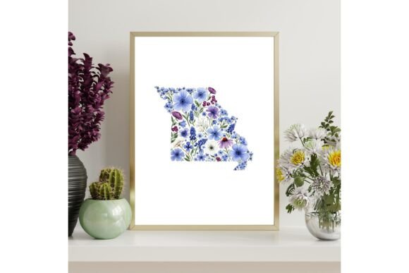 Missouri Floral Map Printable