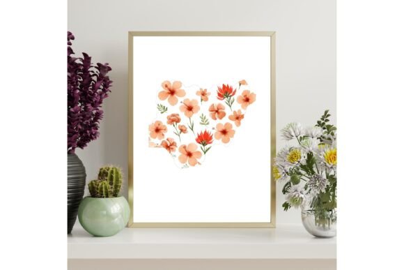 Nigeria Floral Map Printable