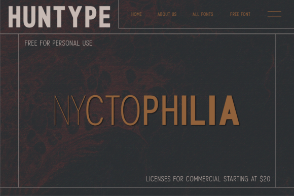 Nyctophilia Font PNG with transparent background - Preview 1
