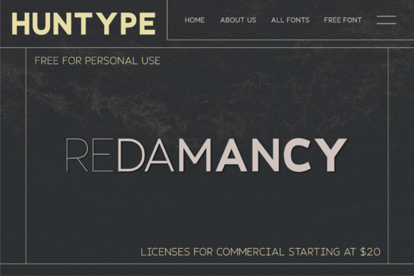 Redamancy Font PNG with transparent background - Preview 1