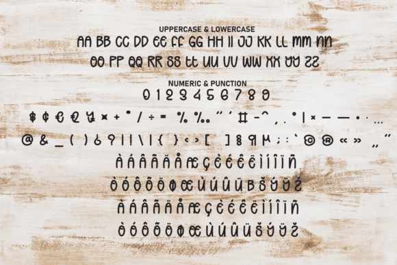 Rustic Brown Font PNG with transparent background - Preview 6