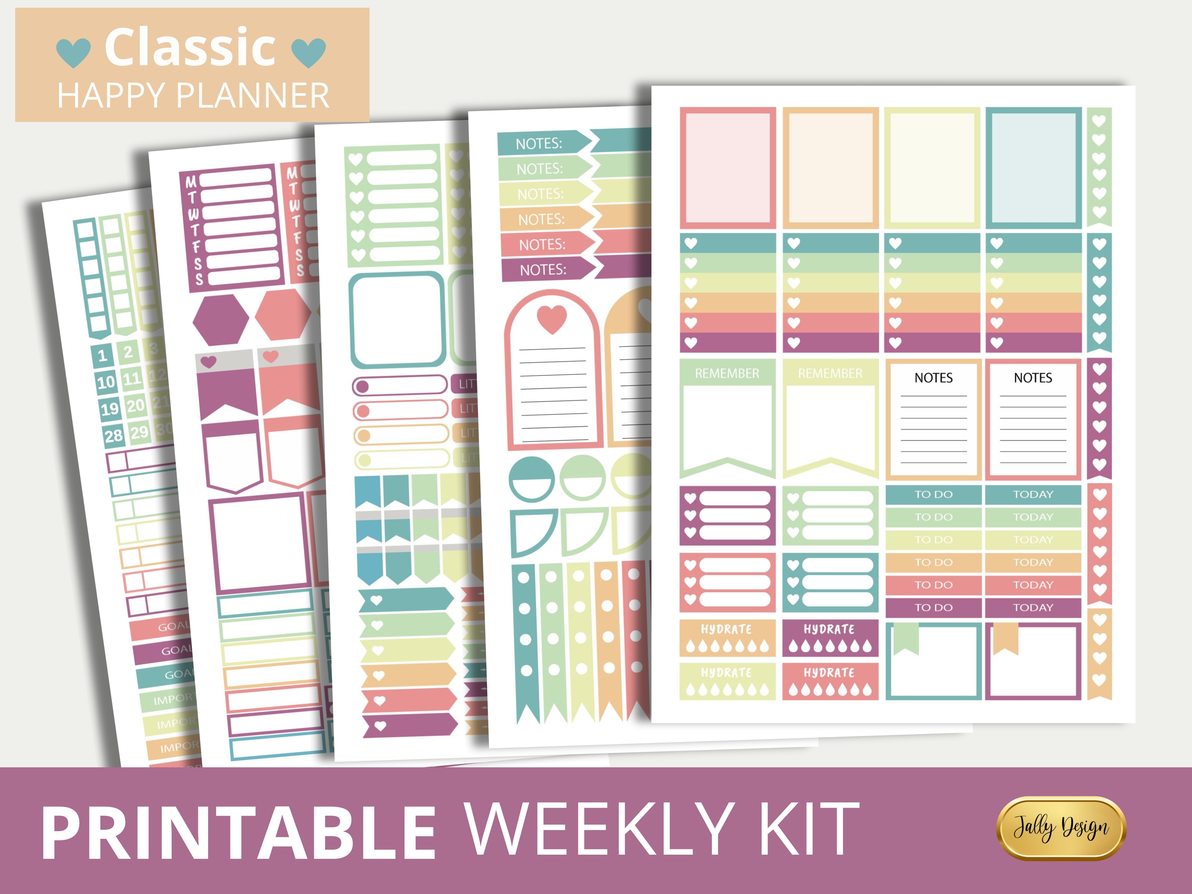 Soft Classic Happy Planner Stickers - photo 1