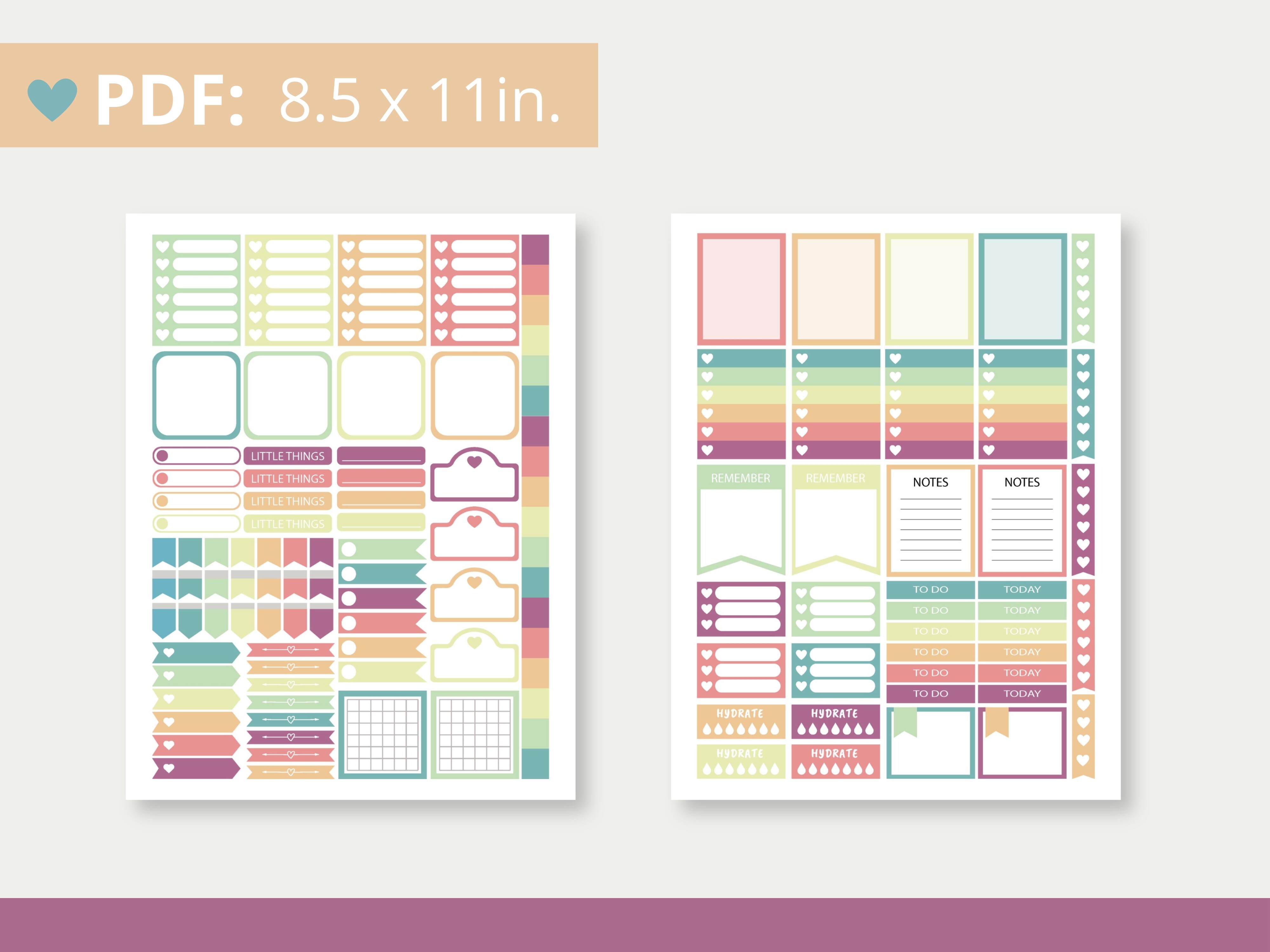 Soft Classic Happy Planner Stickers - photo 2