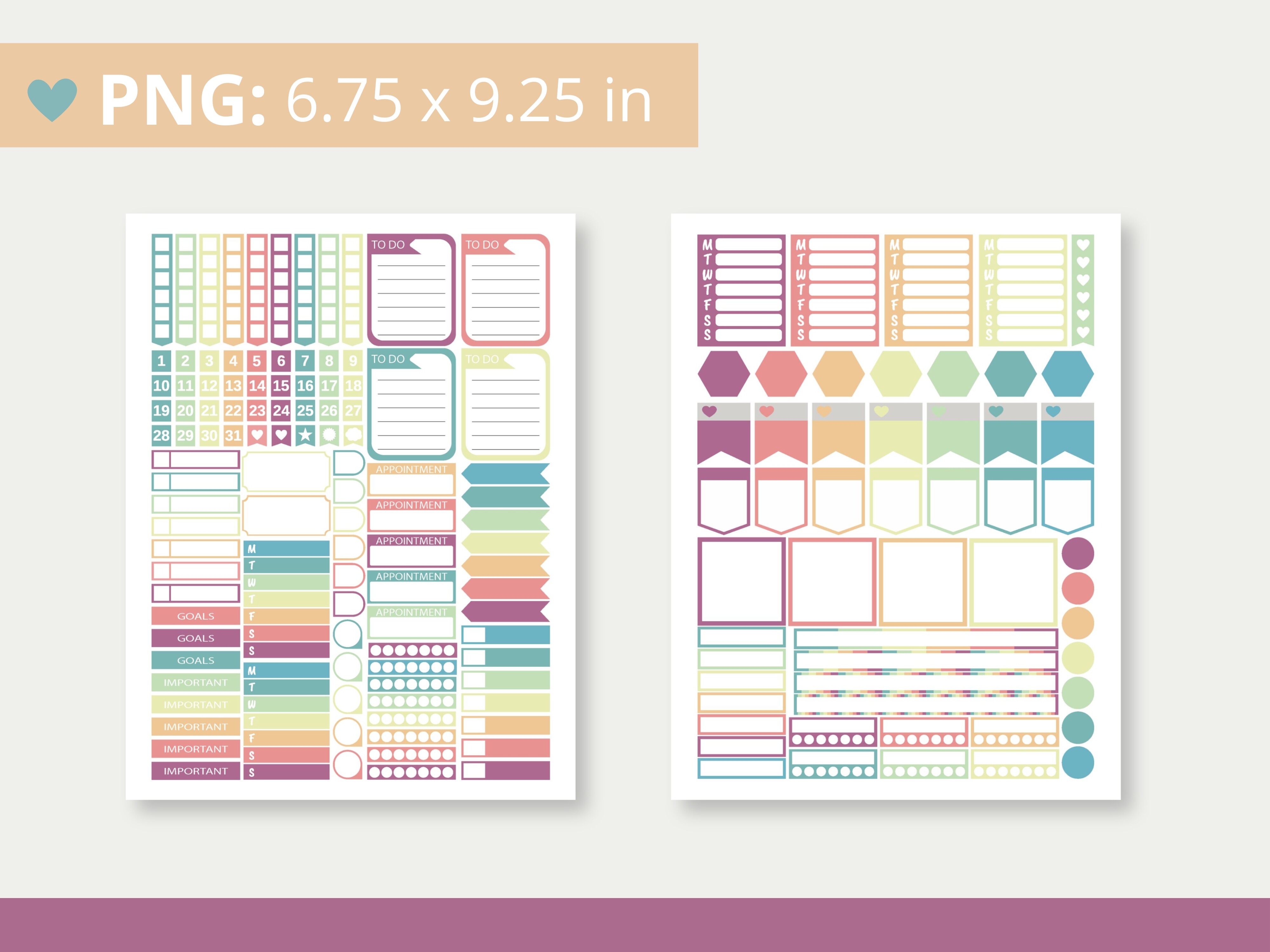 Soft Classic Happy Planner Stickers - photo 3