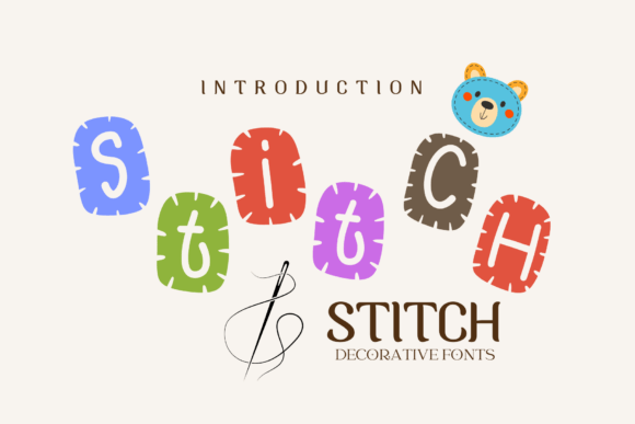 Stitch Decorative Font By Sirinart