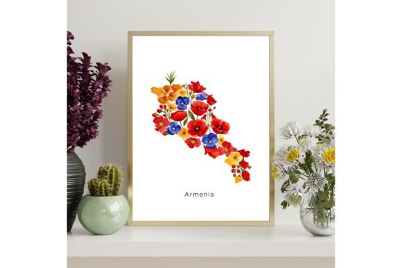 Armenia Map Printable Wall Art