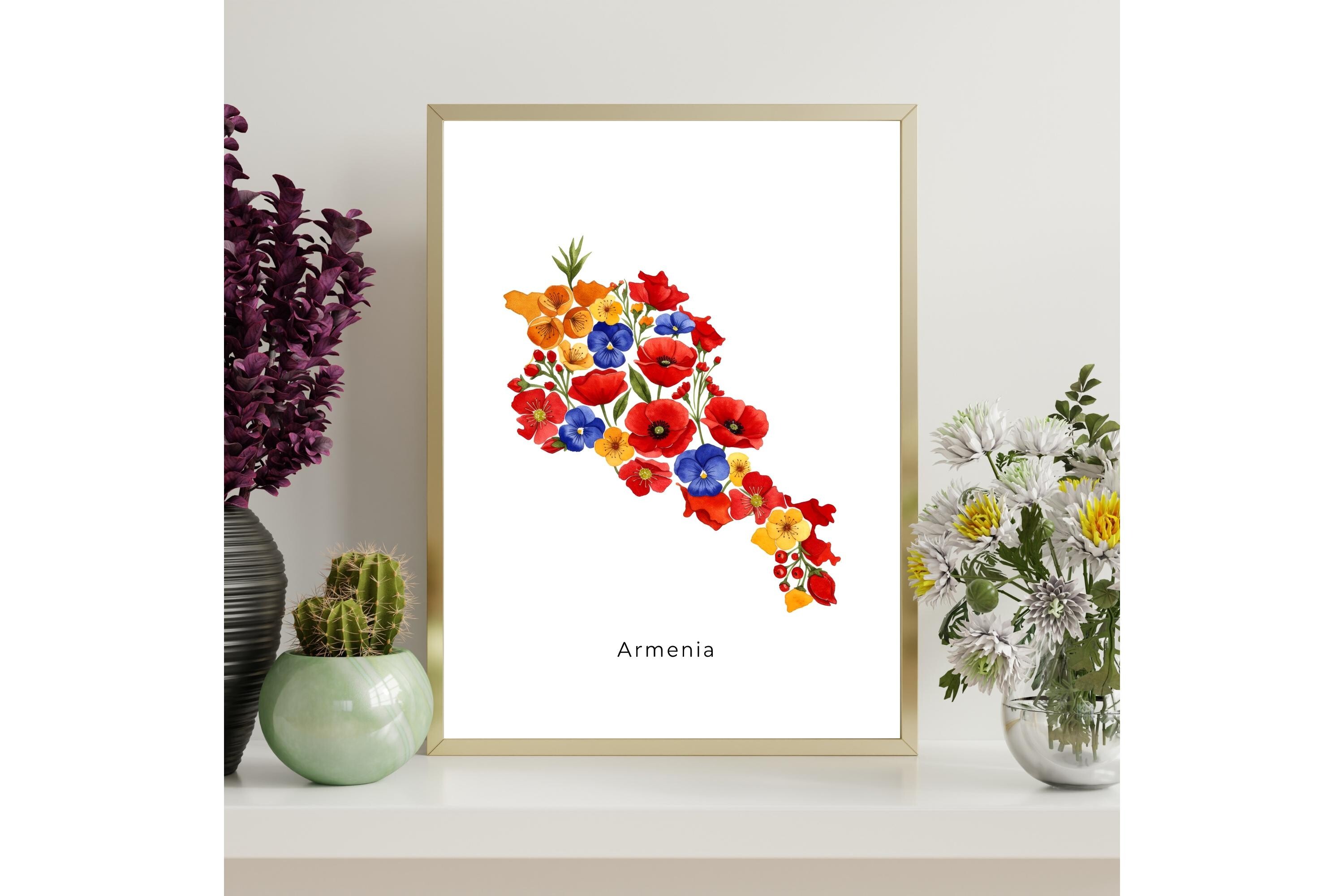 Armenia Map Printable Wall Art