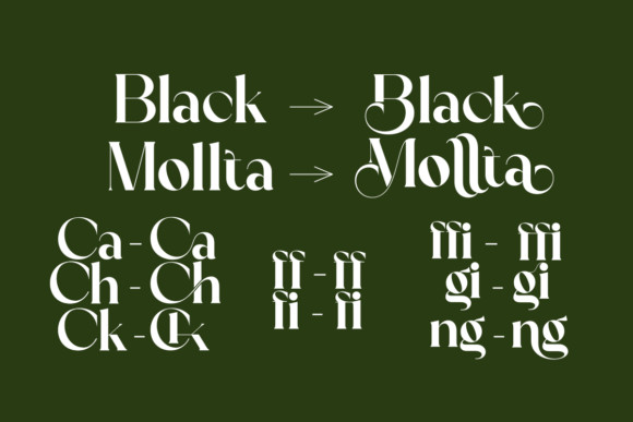 Black Mollta Font - Preview 5