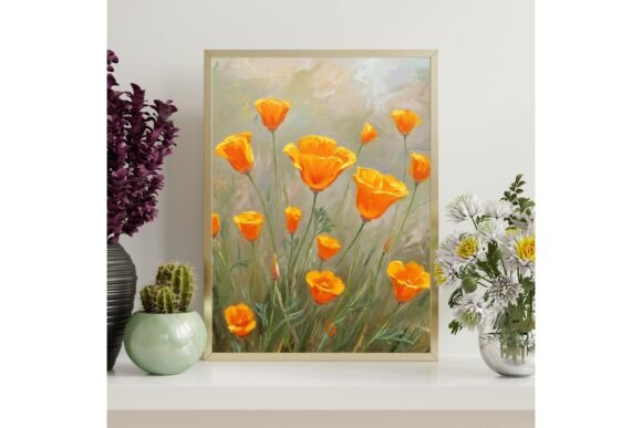 California Poppy Printable Wall Art