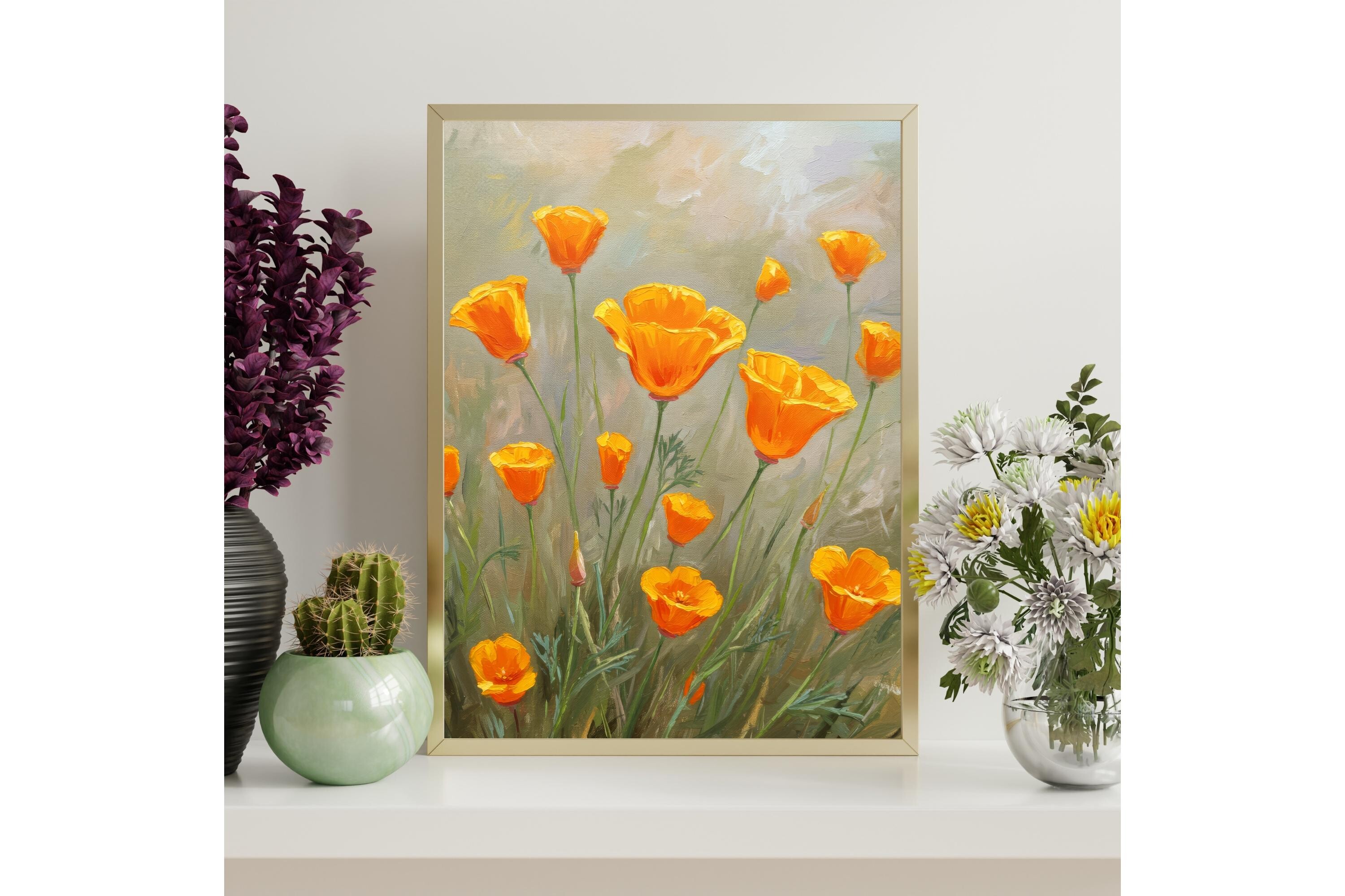 California Poppy Printable Wall Art
