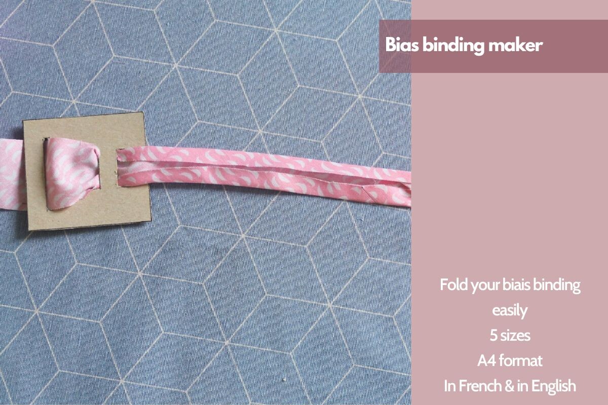 Cardboard Bias Binding Tool DIY