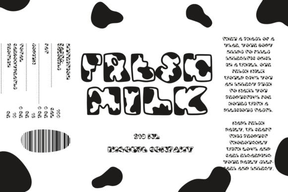 Cow Milk Font - Preview 4