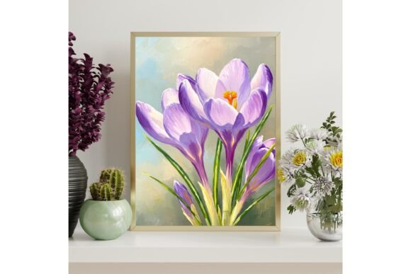 Crocus Flower Printable Wall Art