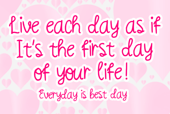 Curly Love Handwriting Font PNG with transparent background - Preview 1