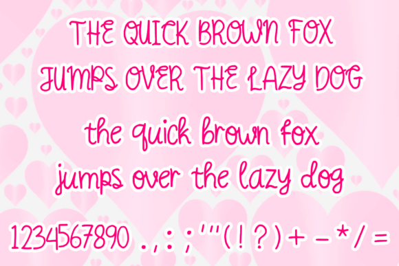 Curly Love Handwriting Font PNG with transparent background - Preview 3