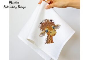 Cute Baby Giraffe Face · Creative Fabrica