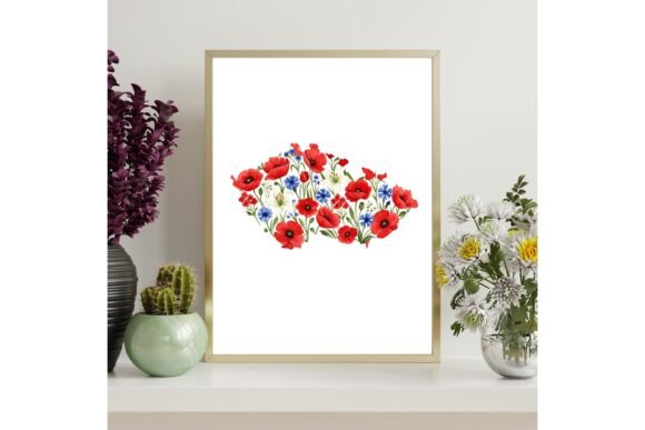 Czech Republic Map Printable Wall Art
