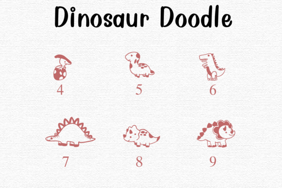 Dinosaur Doodle Font - Preview 3