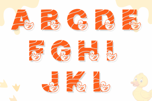 Duck Summer Font PNG with transparent background - Preview 1