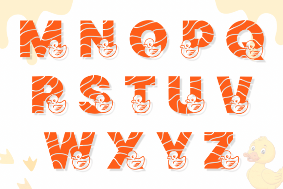 Duck Summer Font PNG with transparent background - Preview 2