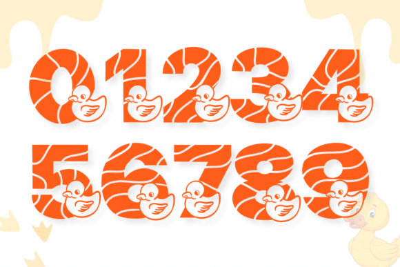 Duck Summer Font PNG with transparent background - Preview 3