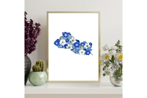 El Salvador Map Outline Printable Wall