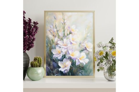 Elegant Freesia Flowers Wall Art