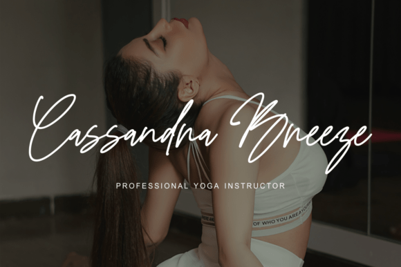 Evangeline Calligraphy Font PNG with transparent background - Preview 3