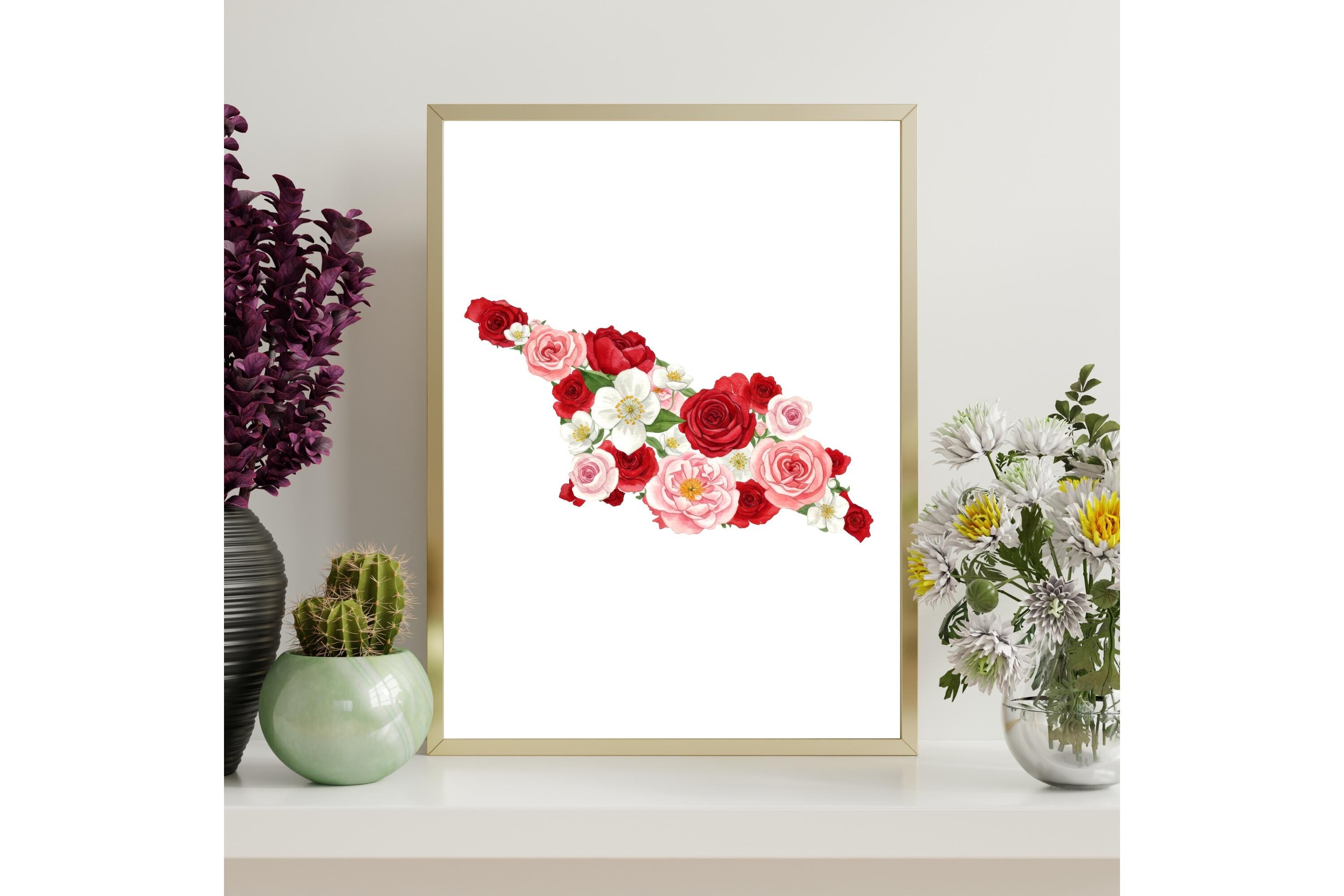 Georgia Map Outline Printable Wall Art