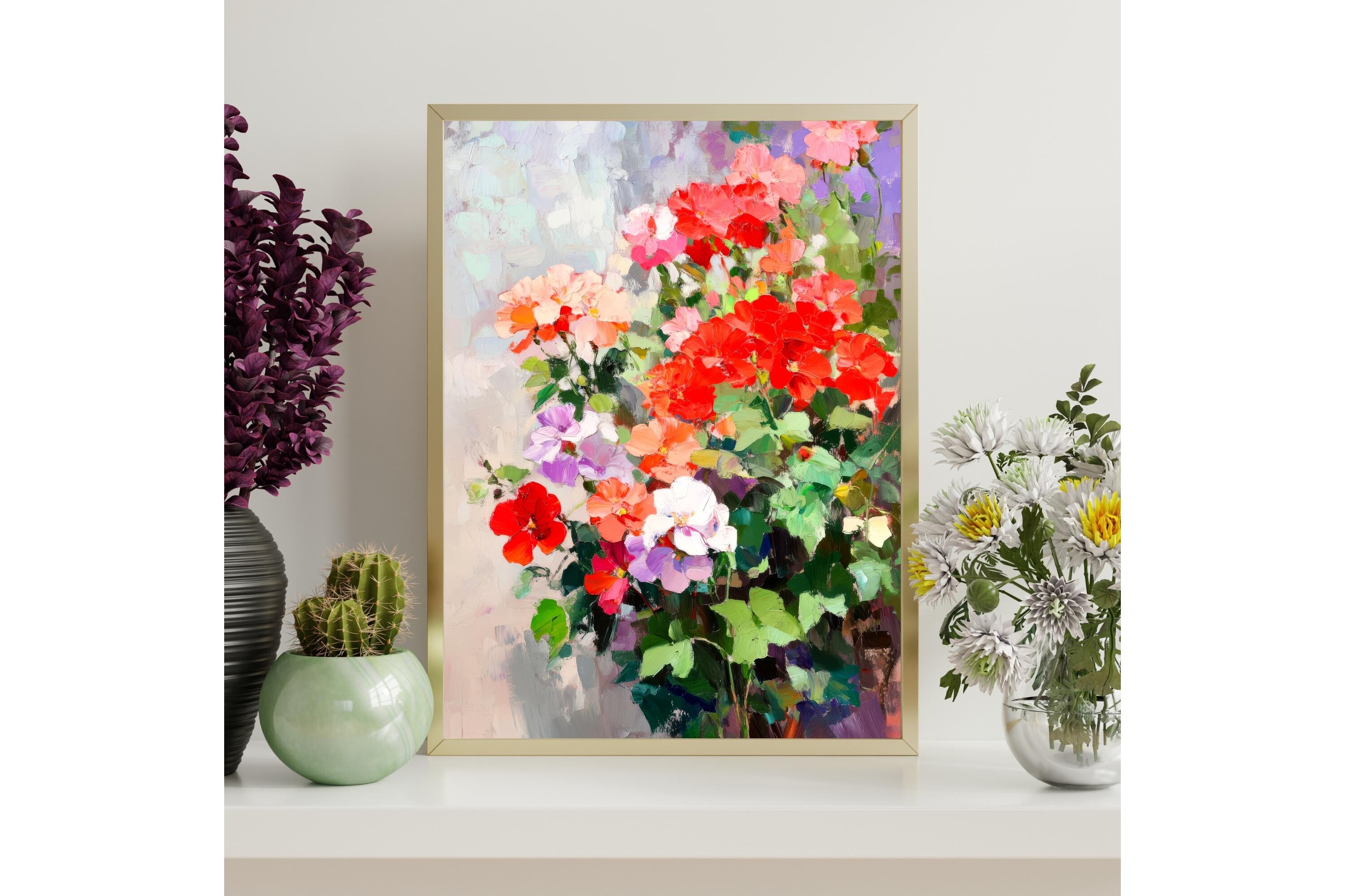 Geranium Printable Wall Art