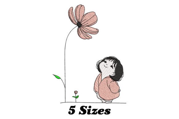 Girl with Flower