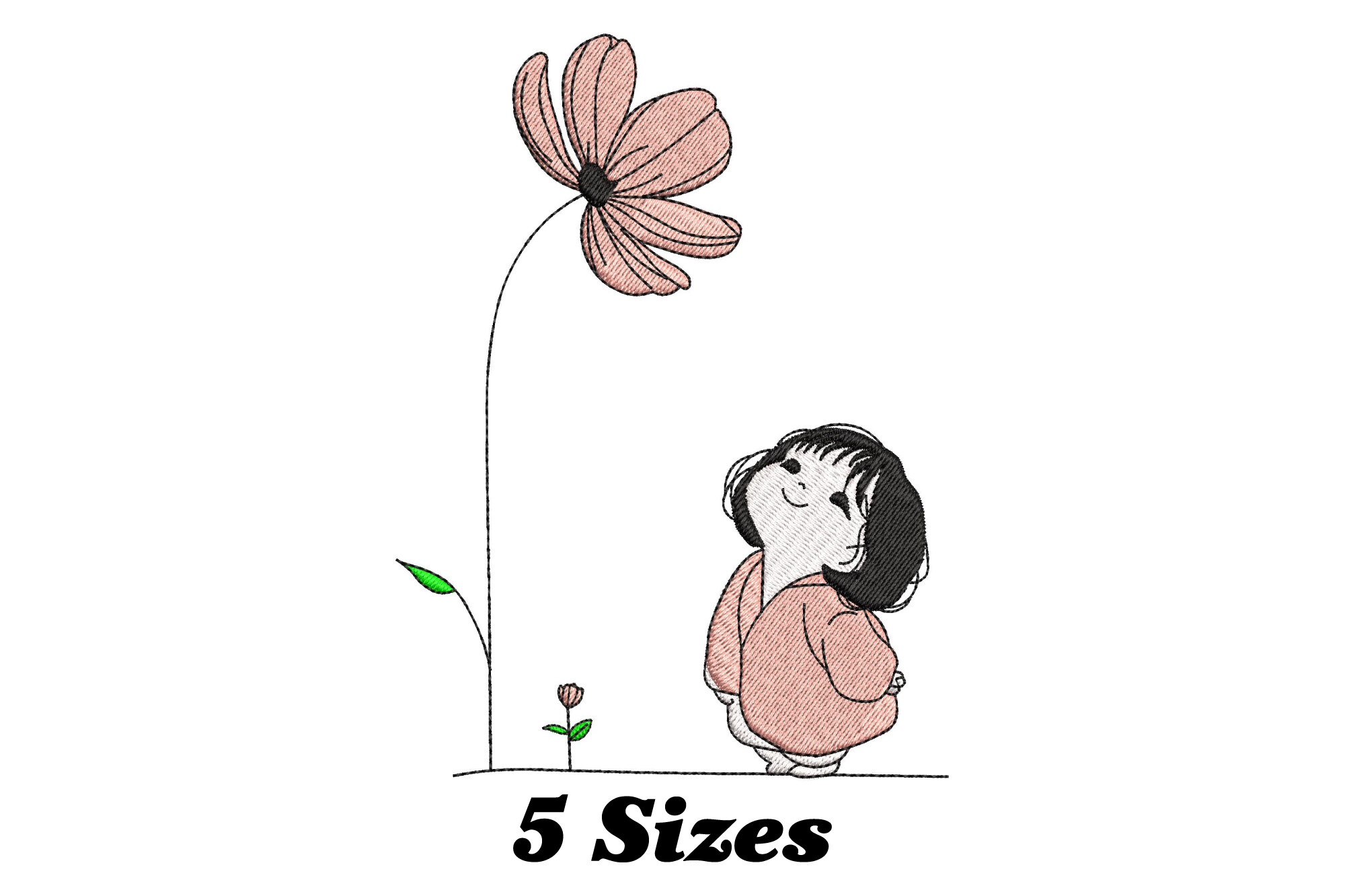 Girl with Flower