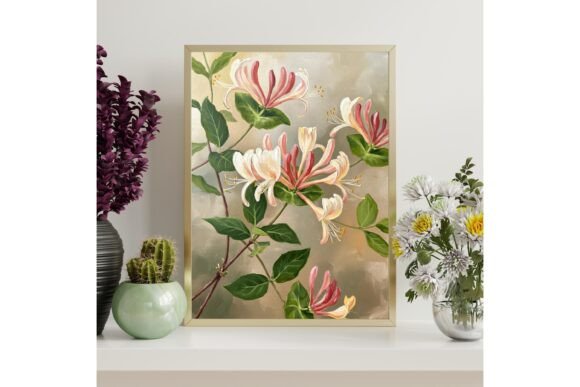 Honeysuckle Botanical Printable Wall Art