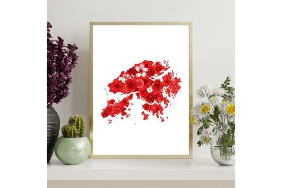 Hong Kong Map Outline Printable Wall Art