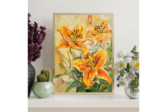 Impressionist Tiger Lily Wall Art