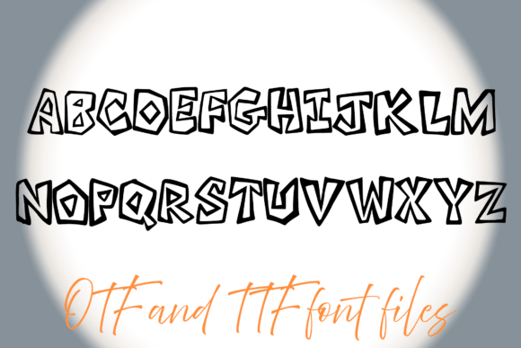 Jagged Cartoon Font - Preview 1