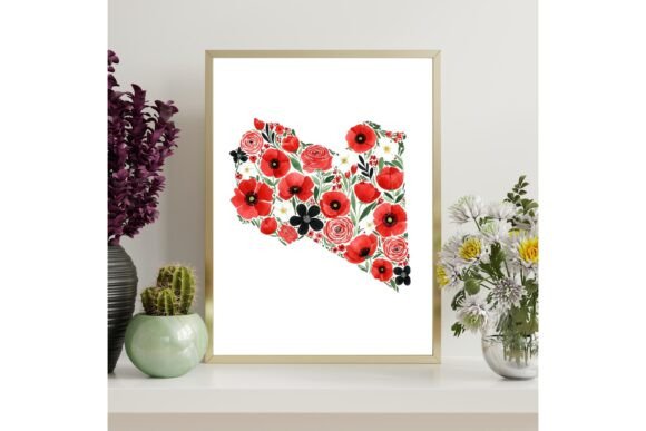 Libya Map Printable Wall Art