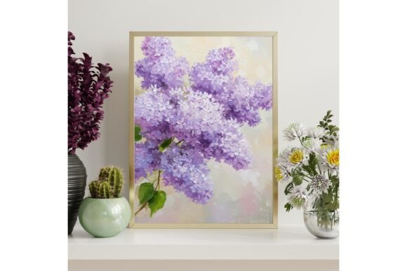 Lilac Floral Printable Wall Art