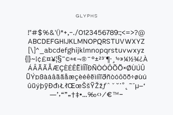 Mavora Sans Typeface Font PNG with transparent background - Preview 6