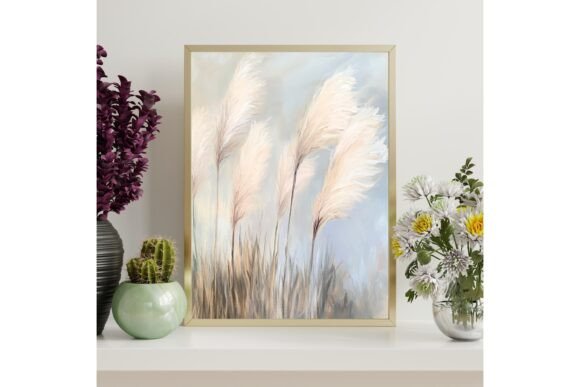 Minimalistic Pampas Grass Printable Wall
