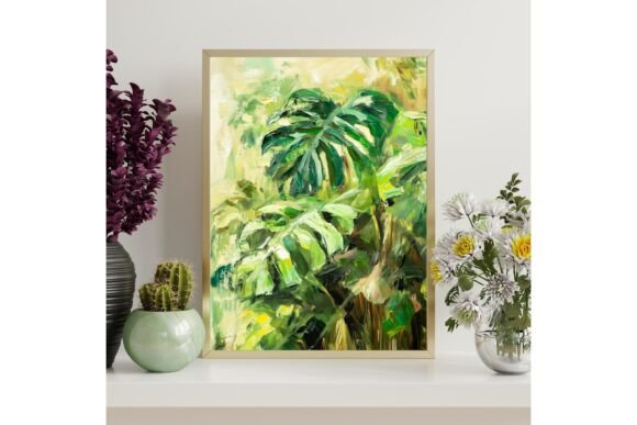 Monstera Leaf Printable Wall Art