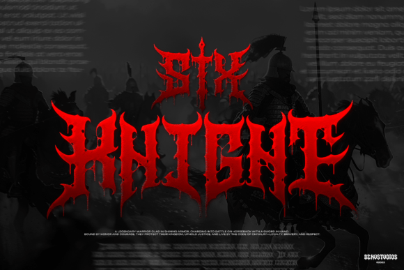 Mortaly Sword Font PNG with transparent background - Preview 2