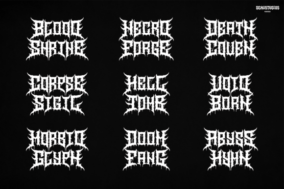 Mortaly Sword Font PNG with transparent background - Preview 4