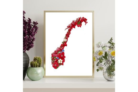 Nordic Printable Map Wall Art