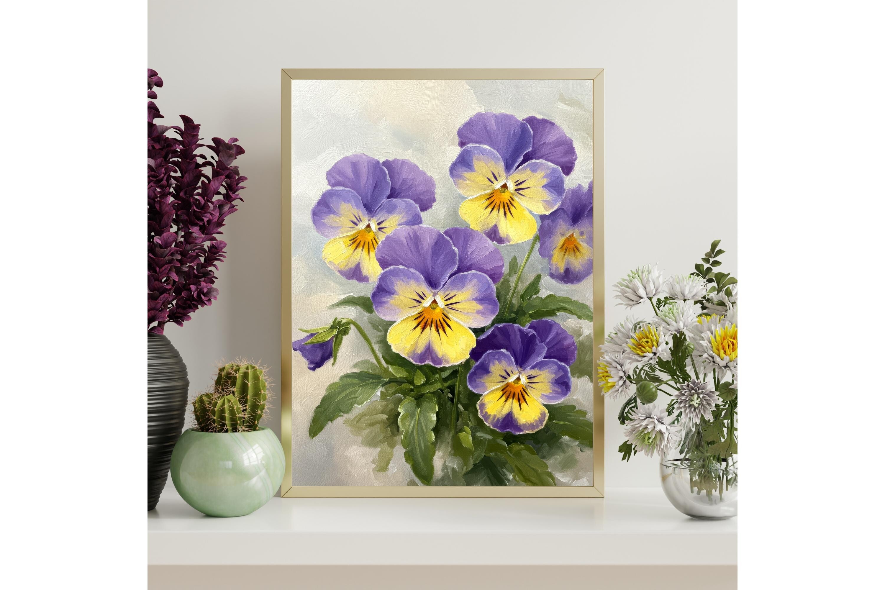 Pansy Printable Wall Art