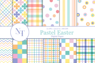 Pastel Easter Digital Paper Graphic by Nam Tiwa · Creative Fabrica