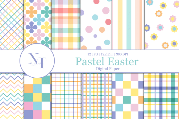 Pastel Easter Digital Paper