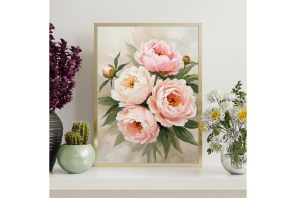 Peony Floral Printable Wall Art