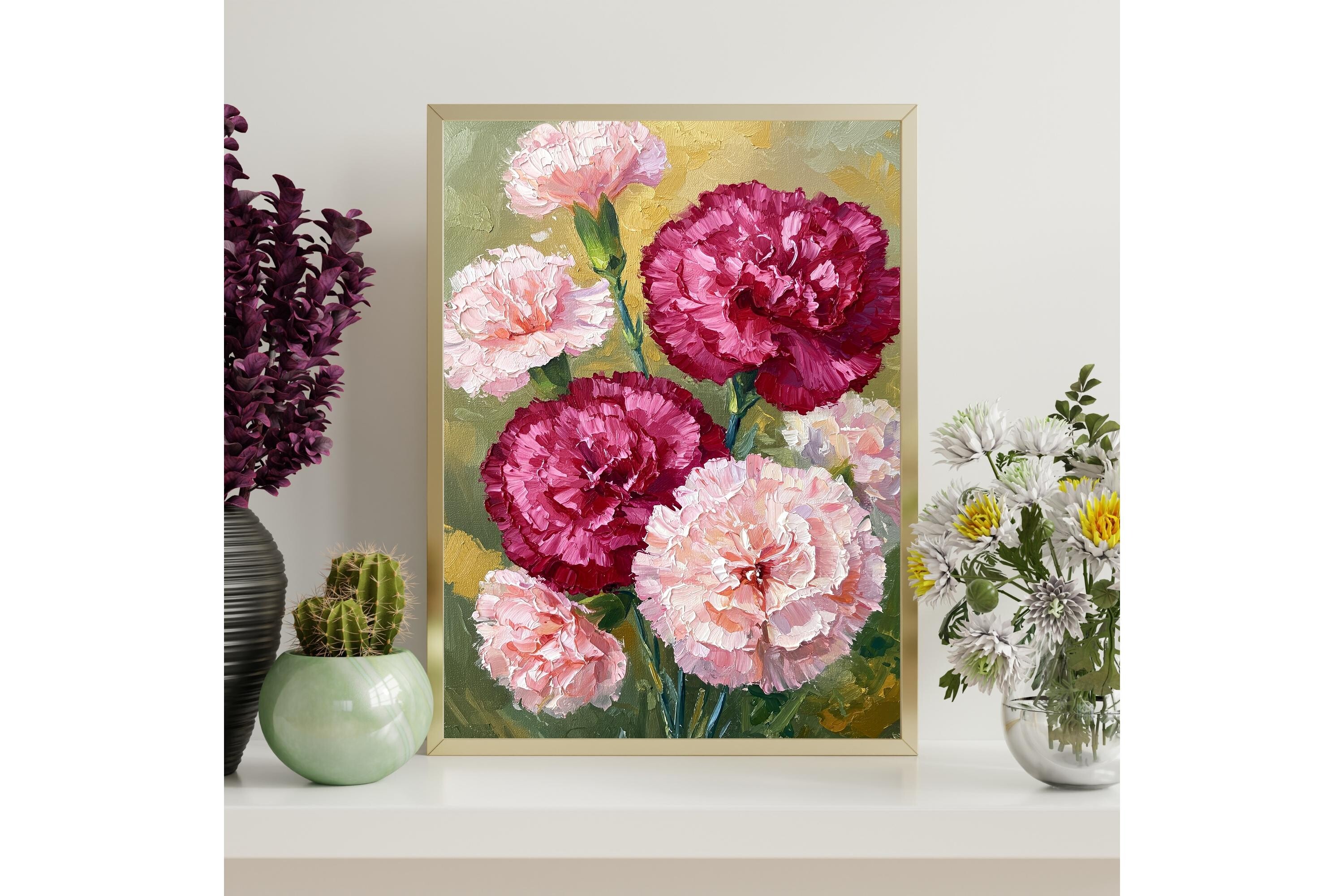 Pink Carnation Printable Wall Art